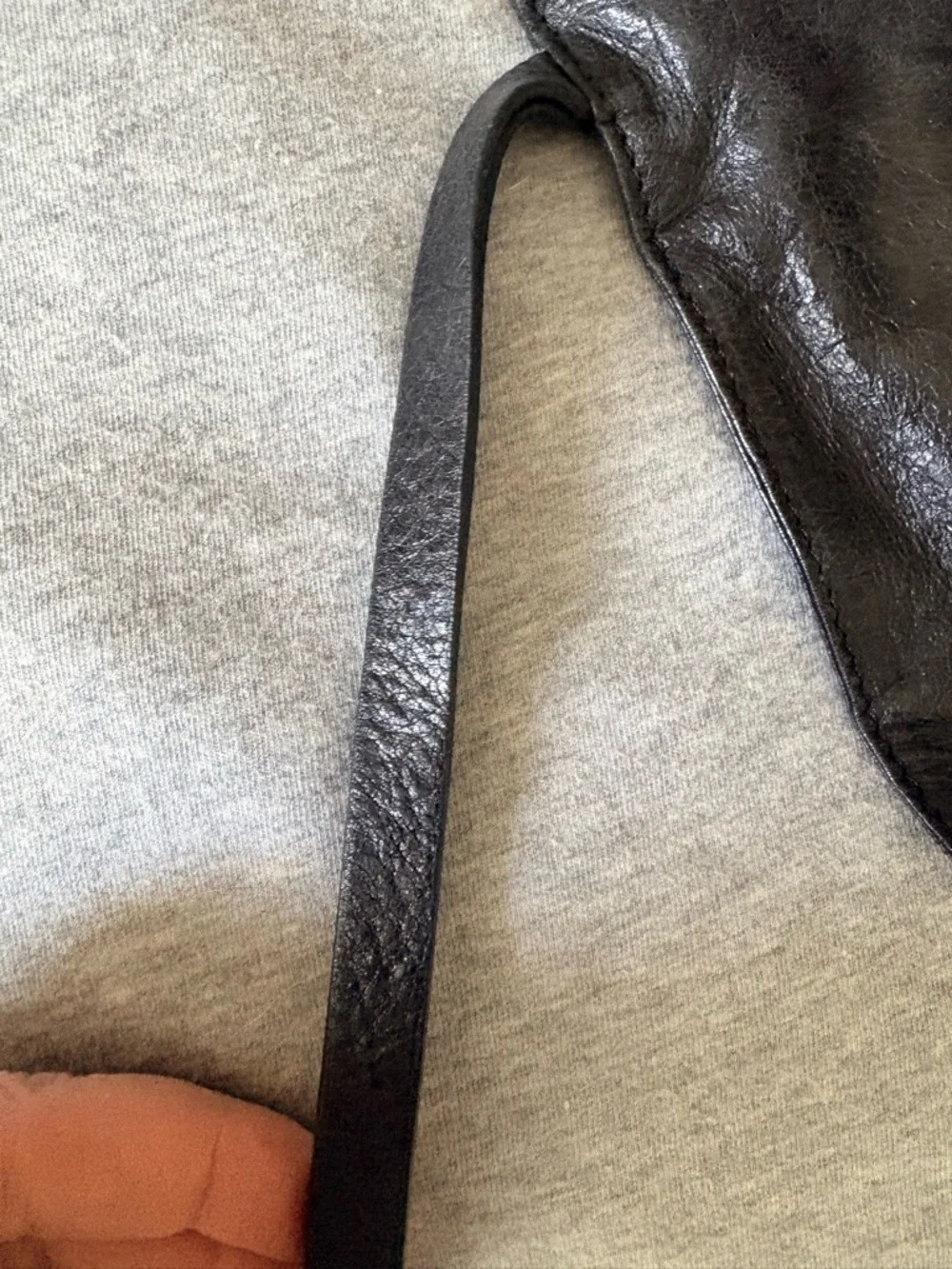 Balenciaga Black Leather Wristlet Clutch with Rose Gold Hardware - Picture 9 of 11